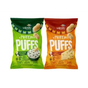 Wipala Snacks Protein Puff (6-Pack) 8g of Protein Per Bag!