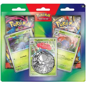 Pokémon 2 Pack Phantasmal & Mega Evolution Blister Cards with Oddish Vileplume Gloom and Seed Bomb Features
