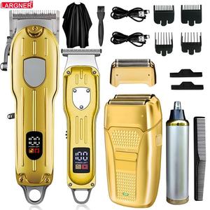 4 in 1 hair cutting grooming kit, 1 set diffuser hair clippers & shaver set, cordless beard trimming for men, rechargeable barber clippers set, trimmer set, hair removal tool, clippers for men, adjustable barber kit, high quality trimmer, barber equipment