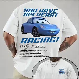 Retro Two Side Cars Gildan T-Shirt,Cars Movie T-Shirt,Mcqueen and Mater Retro Vintage Unisex Oversized Anime Graphic Tee – Trendy Y2K Acid Gildan, Manga Game Movie Lover Gift For Fans Merch