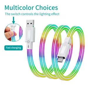 HIPESEN High-Speed Data Transfer USB-C Cable: USB-C to USB-C/Lightning cable | 100W Fast Charging | 480 Mbps Data Sync | Soft silicone material, suitable for gaming, office work, and car travel; compatible with Type-C charging cables