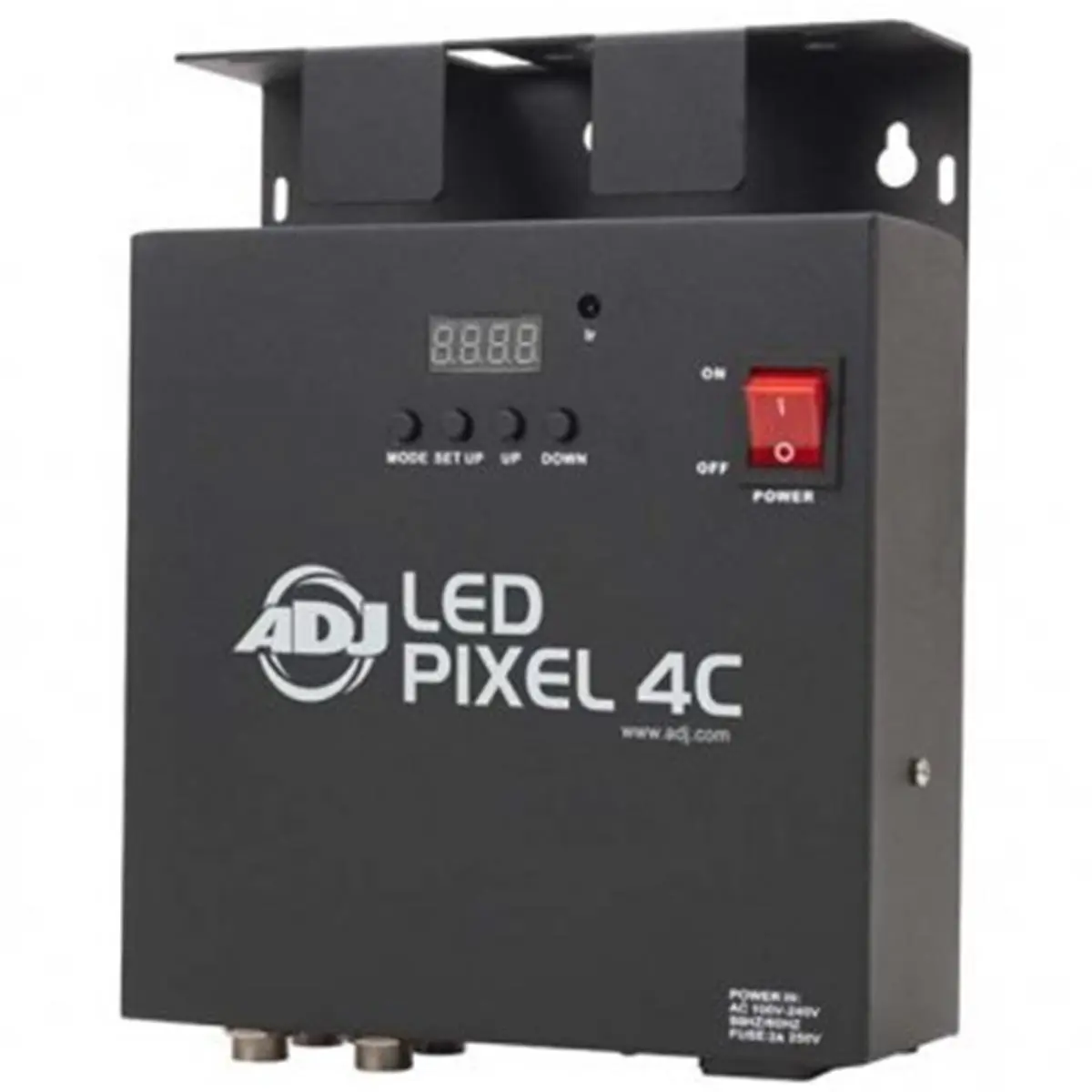 American DJ PIX088 LED Pixel Light Controller, 4-Channel, Color Changing, Remote Control, 24 Built-In Programs, 4 DMX Channel Modes, Sound Activated, AC 100-240V, IEC AC Power In/Out for Musicians, DJ Performances