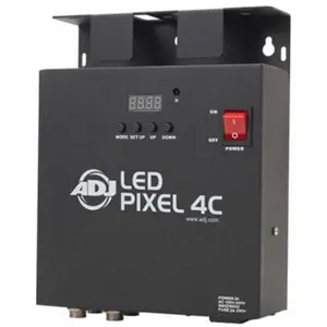 American DJ PIX088 LED Pixel Light Controller, 4-Channel, 4 DMX Channel Modes, 24 Built-In Programs, Color Changing, Remote Control Compatible for Musicians