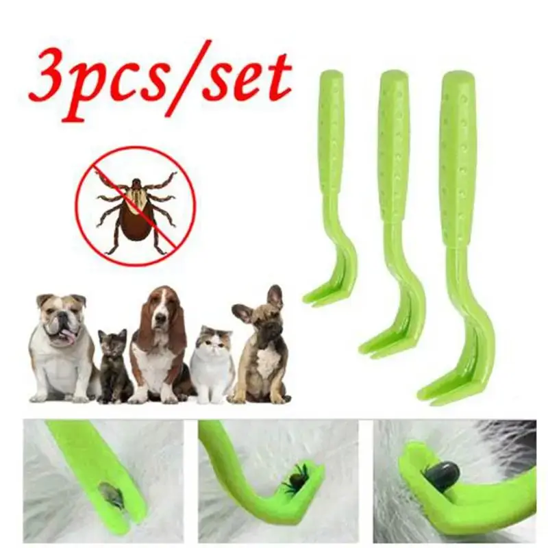 3pcs/Set, Tick Remover For Dogs | Save The Animals | Tick Removal Tool For Dogs, Cats, Horses, And Humans | Enhanced Design | Tick Tweezers | Dog Tick Remover Tool | Tick Grabber | Tick Puller