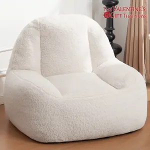 【The Ultimate Valentine's Gift: A Sofa】Spurgehom Large Bean Bag Chair for Adults - Pre-Filled Giant Beanbag Couch, Modern Comfortable Lazy Sofa & Plush Lounge Chair for Living Room, Includes High-Density Filler