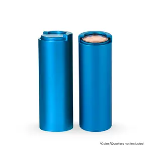 BCB Coin Holder – Coin Tube Holds 40 Plus Coins Quarter or Dollar Dispensers | Aluminum