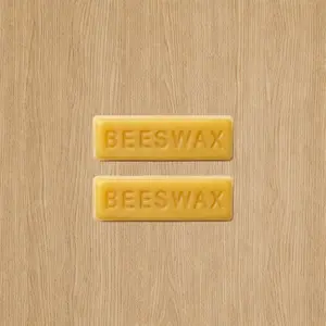 2pcs Beeswax Bars, Natural Organic Beeswax Block, Bees Wax Candle Making, Beeswax for Candle Making, Bees Wax Making for Skincare, Lip Balms, Lotions, Cosmetic Grade, DIY Gift for Valentine's Day, Mother's Day to Mom, Friends, Family