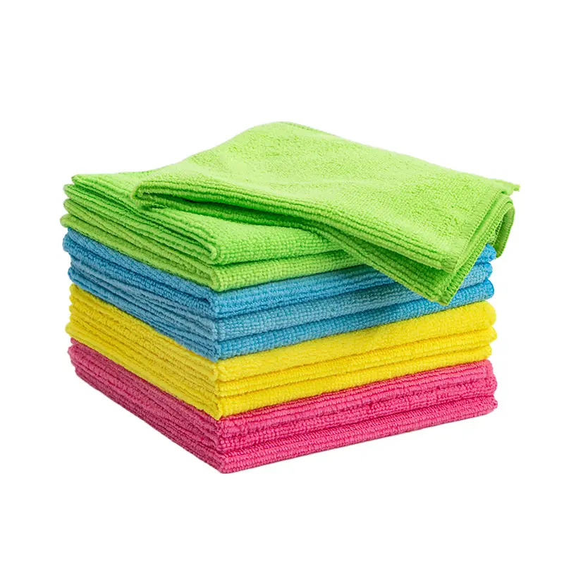 [20-Pack] Microfiber Multifunctional Cleaning Cloths – 11.8''x11.8'' Ultra Soft Multi-Purpose Towels, Durable Overlock Edge, Reusable, Lint-Free & Streak-Free for Home, Kitchen, Car, Glass, and Office Hand Absorbent