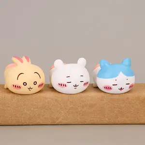 Chiikawa Figures, Anime Cartoon Squeeze Stress Relief Dolls, Hollow Vinyl Desktop Mini Ornaments