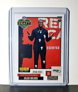 Jalen Milroe Rookie 2025 NFL Draft #21 Football Card Seattle Seahawks 1 of 1132