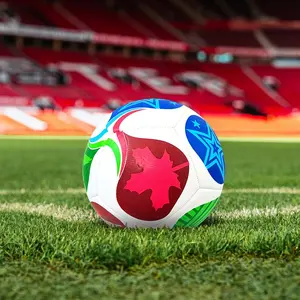 Machine-Stitched Durable Anti-Slip Soccer Ball, Official Size 5, Indoor Outdoor Training Match Ball, Ideal Gift for Football Fans