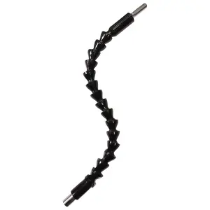 Hex Shank Drill Bit Holder, Flexible Metal Bendable Plastic Spiral Line, 1/4 Inch Hex Head, Electric Screwdriver Accessory