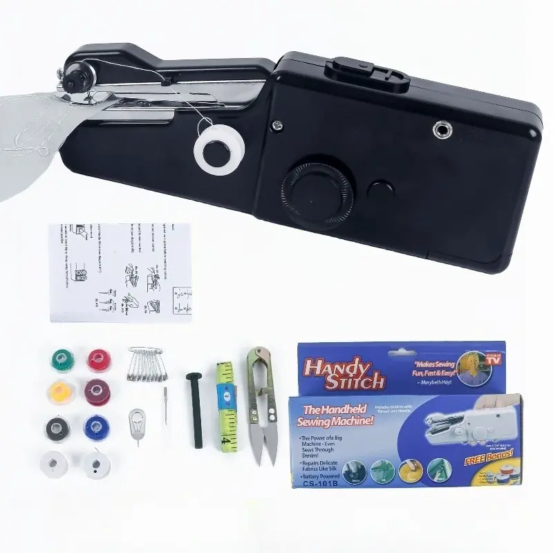 1 SET Handheld Mini Sewing Machine Mini Electric Sewing Machine New Accessories Sewing Machine Set Sewing Machine Kit Portable Sewing Machine Handheld
