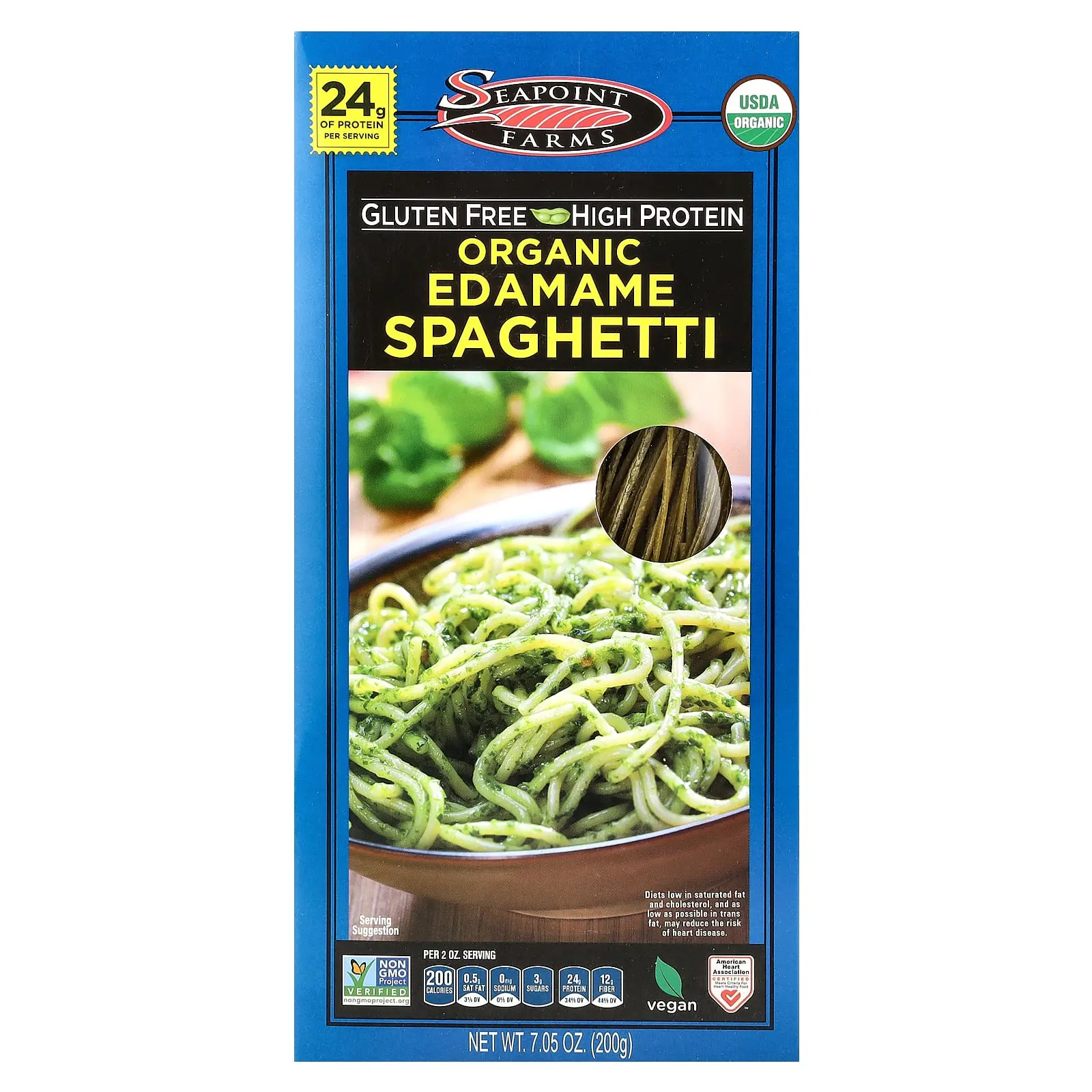 Seapoint Farms Organic Edamame Spaghetti, 7.05 oz (200 g) Seapoint Farms Organic Edamame Spaghetti, 7.05 oz (200 g)