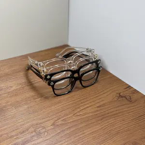 Bold Anti Blue Light Frames for Men and Women - Stylish Light Blocking and Anti-Dust Frames, Unisex Fashion Accessories Clear Durable