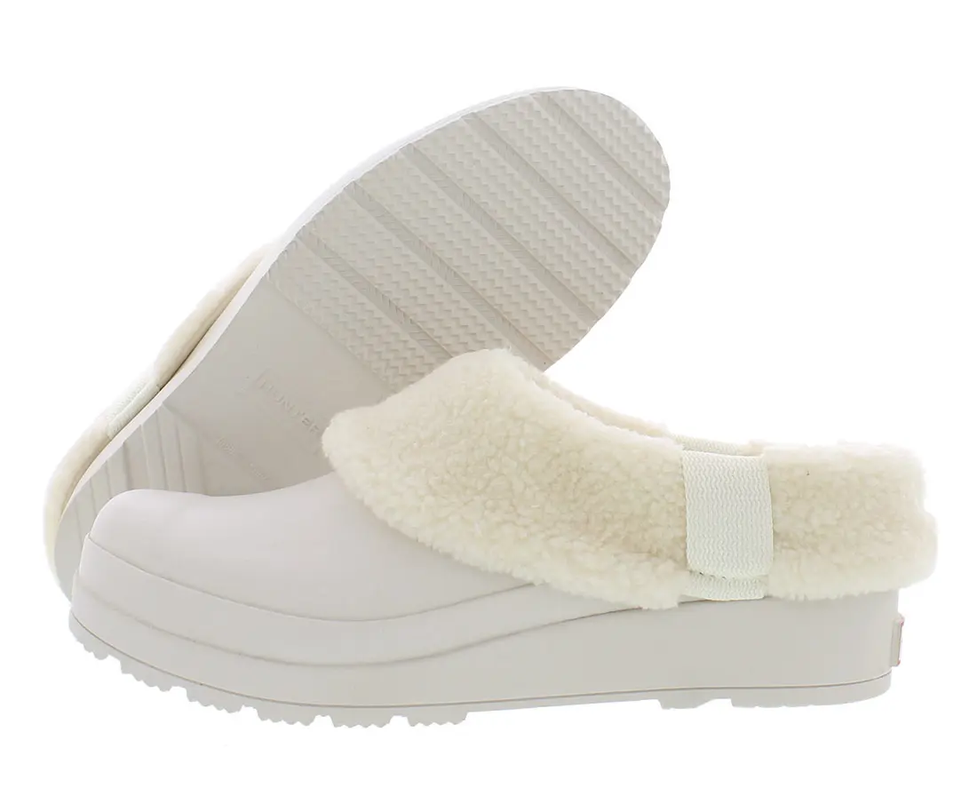 HUNTER Women's Play Clogs, Sherpa Lined and Insulated Platform Footwear for Outdoor Cold Weather