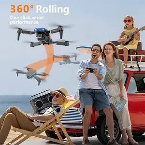 The E99 Folding Black dualcamera drone with two batteries has the function of altitude hold mode Thanks to the dual lensesit is able to fly stably