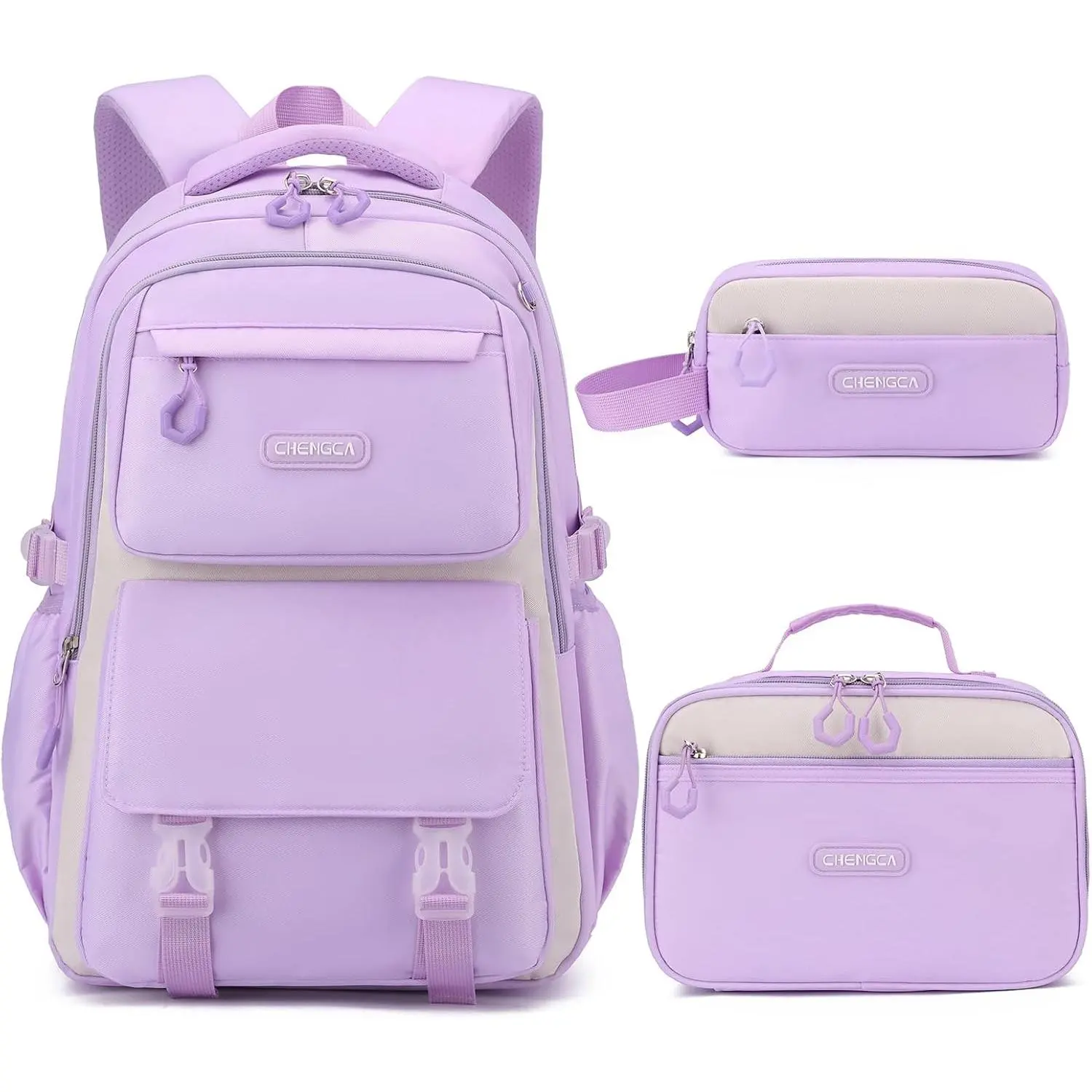Girls Backpack, Backpack for Teen Girls School Bookbag for Elementary Primary High School (A-Purple)