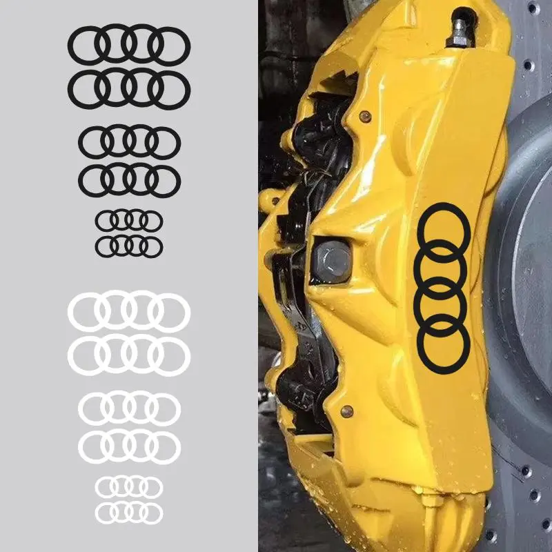 Fashion Trendy Personalized Sticker Caliper Brake Modification For Audi A4 A4L A5 Q5 Q7 TT TTS 8S B9 2016 2017 2018 Universal