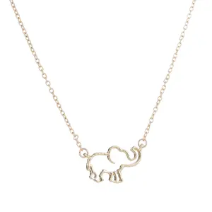 【Christmas gift ideas】【Stocking Stuffers】【Black Friday】  elephant animal necklace for women, simple hollow fashion, personality, cute, daily wear