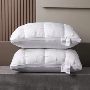 UFIST Luxury 5-Star Hotel Quality Pillow 990G Deep Sleep Neck Support Non-Collapse High Pillow Core for All Seasons 17x27 Inch Hypoallergenic Polyester Cover Machine Washable Suitable for Side Sleeping Supine Sleeping Prone Sleeping Microfiber Filling