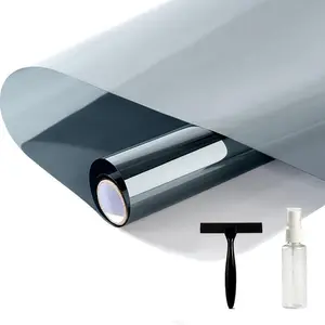 3pcs One-Way Sun Privacy Window Film Set - Heat Control, Blocking, 99% Sun Blocking, PET Material, Easy & Stick Installation, Contemporary Style for Home & Office Safety, Window Tint for Home Offic, Window Privacy Films, Sun Shade Film