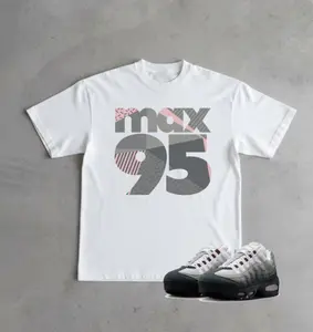 MAX 95 Shirt To Match Max 95 Pink Foam Black White OG Big Bubble, Max 95 Pink Foam Sneaker Matching Shirt