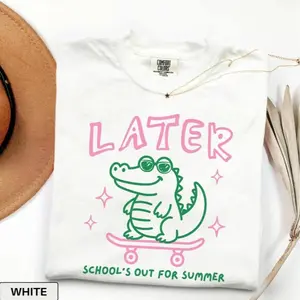 Last Day Of School Shirt Comfort Colors End Of Year Teacher Shirt See You Later Alligator Teacher Summer Tee Teacher Team Shirt Teacher Gift