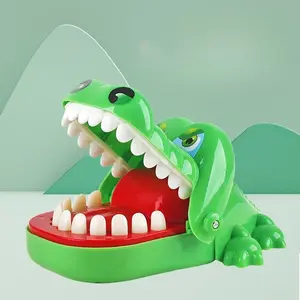 Large Soft Rubber Crocodile Toy (1 Pack), Fun Tooth Pulling Parent-Child Game, Prank Teeth Biting Crocodile, Stress Relief Family Party Game