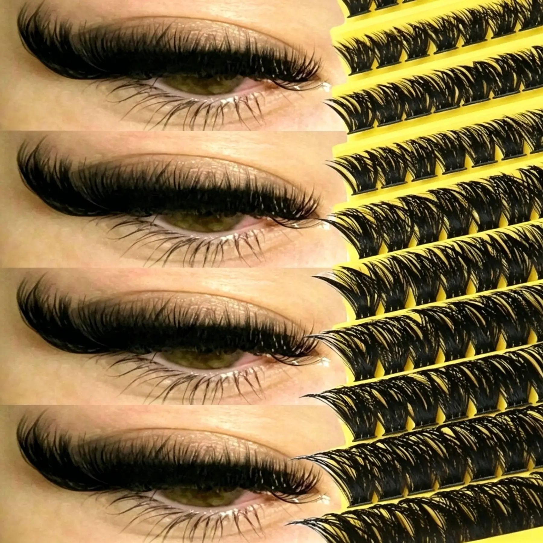 200pcs 80D Eyelash Clusters, Volume Lash Clusters, False Eyelashes Clusters, Thick & Fluffy Individual Lashes Enhance Eye Makeup, Easy To Use, Transition From Daily To Stage, Spotlight At Festivals, Suitable For Girls In Diverse Scenarios