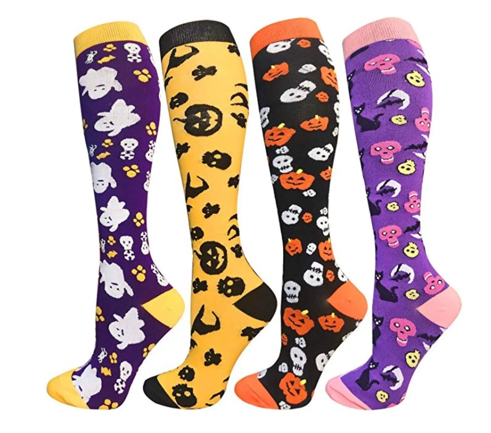 Halloween Knee High Socks | Knitted Compression Socks | Cute Gothic