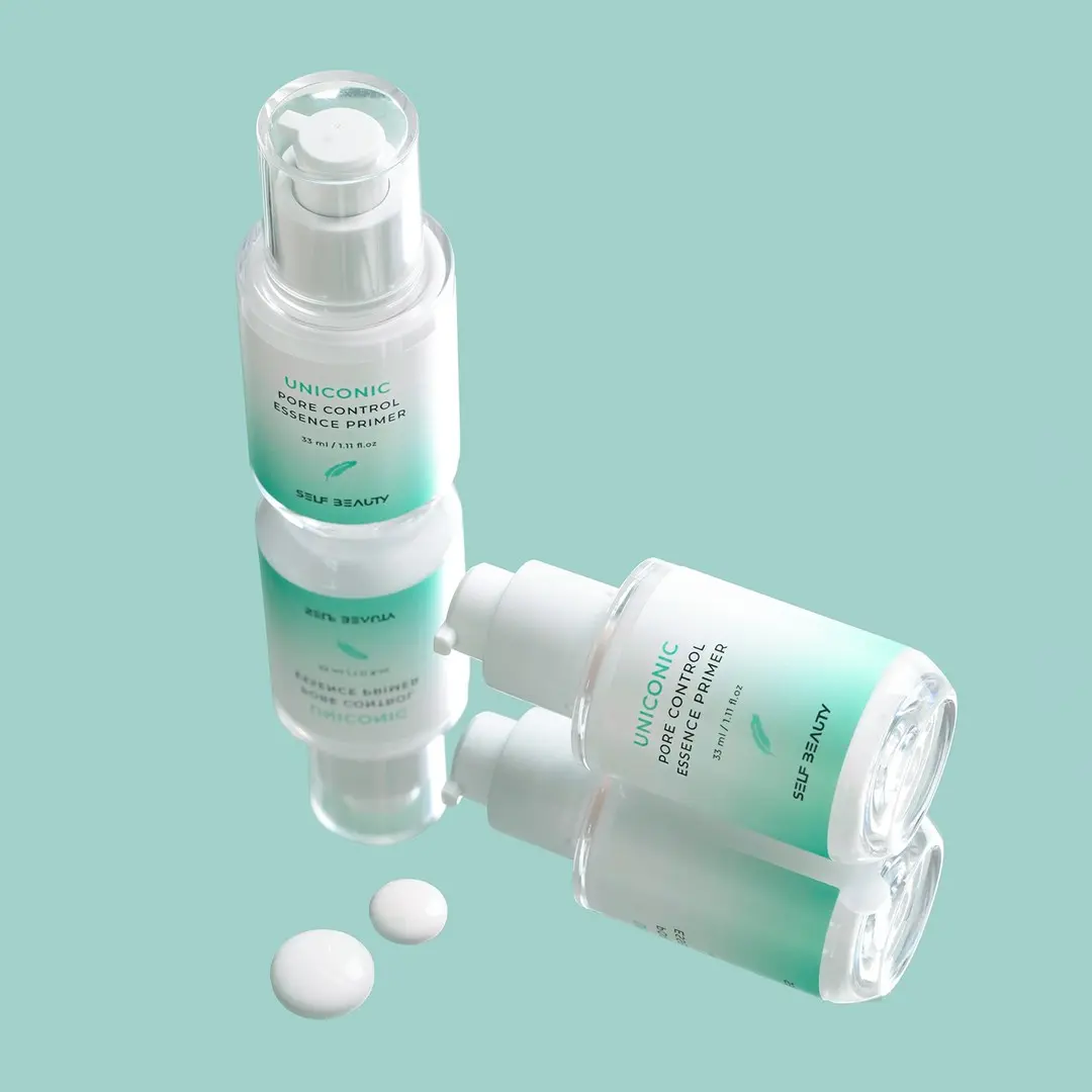 [Official] SelfBeauty Pore Control Essence Primer - Korean Balancing Essence Primer, Soft Matte Makeup Base 1.12 oz