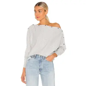 AllSaints Women's Grey Marl Ellie Knit Sweater