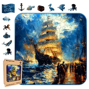 Wooden Puzzles,Animals and plants Jigsaw Puzzles,Unique Shaped,Wooden Puzzle for Adults and Kids,Hoilday Gift,Family Game,Laser Cut,Sublimation Puzzle Blocks Crafts