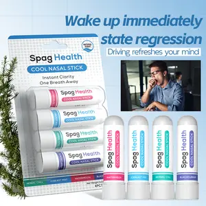 Vitality and refreshing essential oil stick double mint nose inhaler Powerful essential oil equipped with steam flow technology Refresh breathing Unrestrained