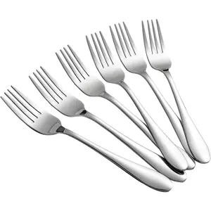 12- Stainless Steel Dessert Forks,Salad Forks Set,6.7-Inch