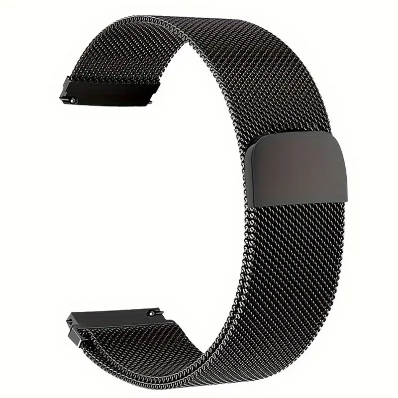 Stainless Steel Milanese Loop Band Return Magnetic Bracelet 20mm 22mm Replacement Strap Suitable for smartwatches for Samsung Huawei Xiaomi Redmi Garmin Watch Bands Smart Watch Straps Smartwatch Accessories