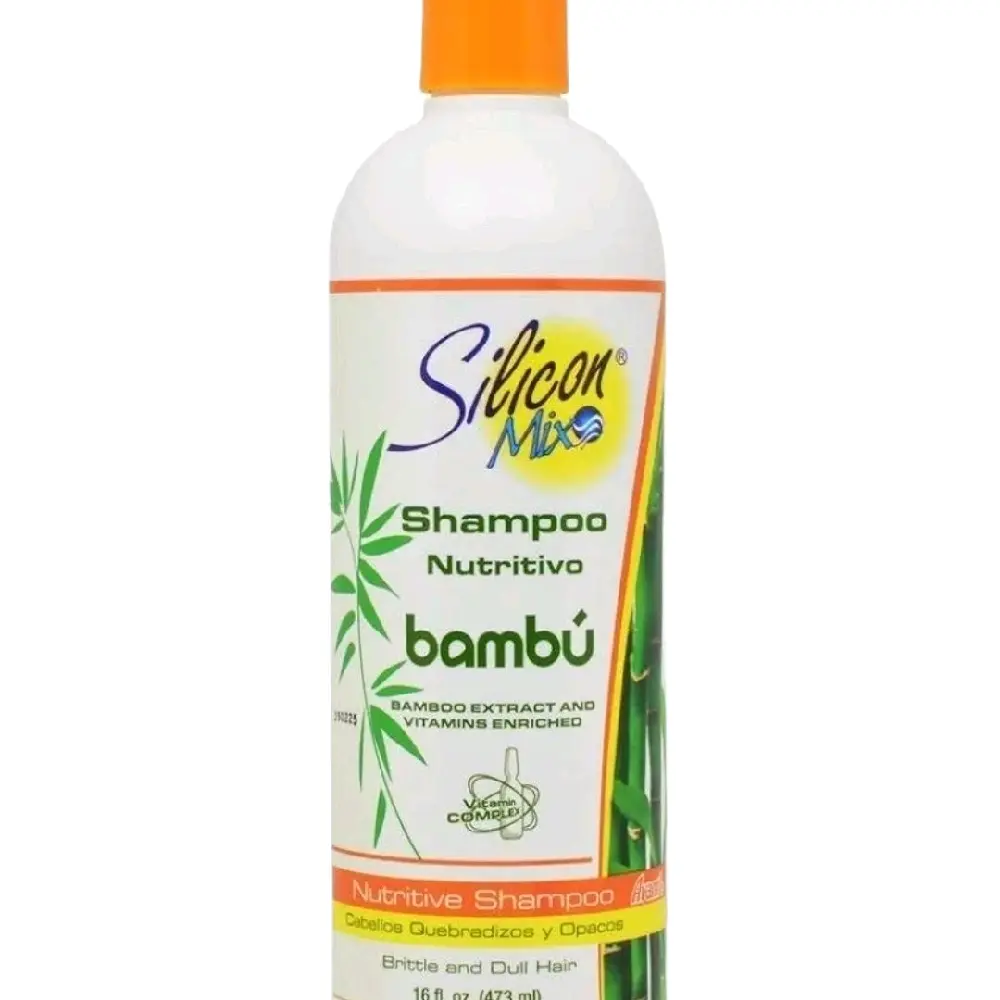 Silicon Mix Bamboo Shampoo 16oz - Bambu Extract & Vitamins Enriched, Nourishing Shampoo for Brilliant and Dull Hair
