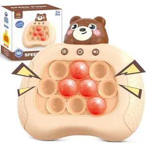 Quick Push Christmas Fidget Toys Handheld Speed Pushing Game Machine Push Bubble Stress Multiplayer Game Birthday Gifts for 3-12 Years Old Kids Girls Boys Adults