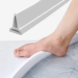 1 Roll Silicone Water Stopper for Shower - Easy Install, Self Sealing, Leak Proof Design Dry and Wet Separation Barrier, No Power Needed, White Flood Guard for Bathroom