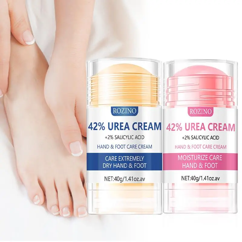 40g Hand & Foot Care Cream with 42% Urea and 2% Salicylic Acid, Two Types for Intensive Nourishing, Hydrating, Moisturizing Care and Moisture, Extremely Dry Hands & Feet Respectively, Provide Nourishment for Hands and Feet Moisturize Daily