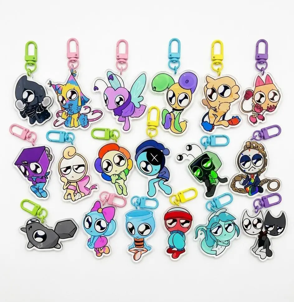 Roblox Dandy's World Acrylic Keychains, Perfect For Bags, Keys, Or Gifts.