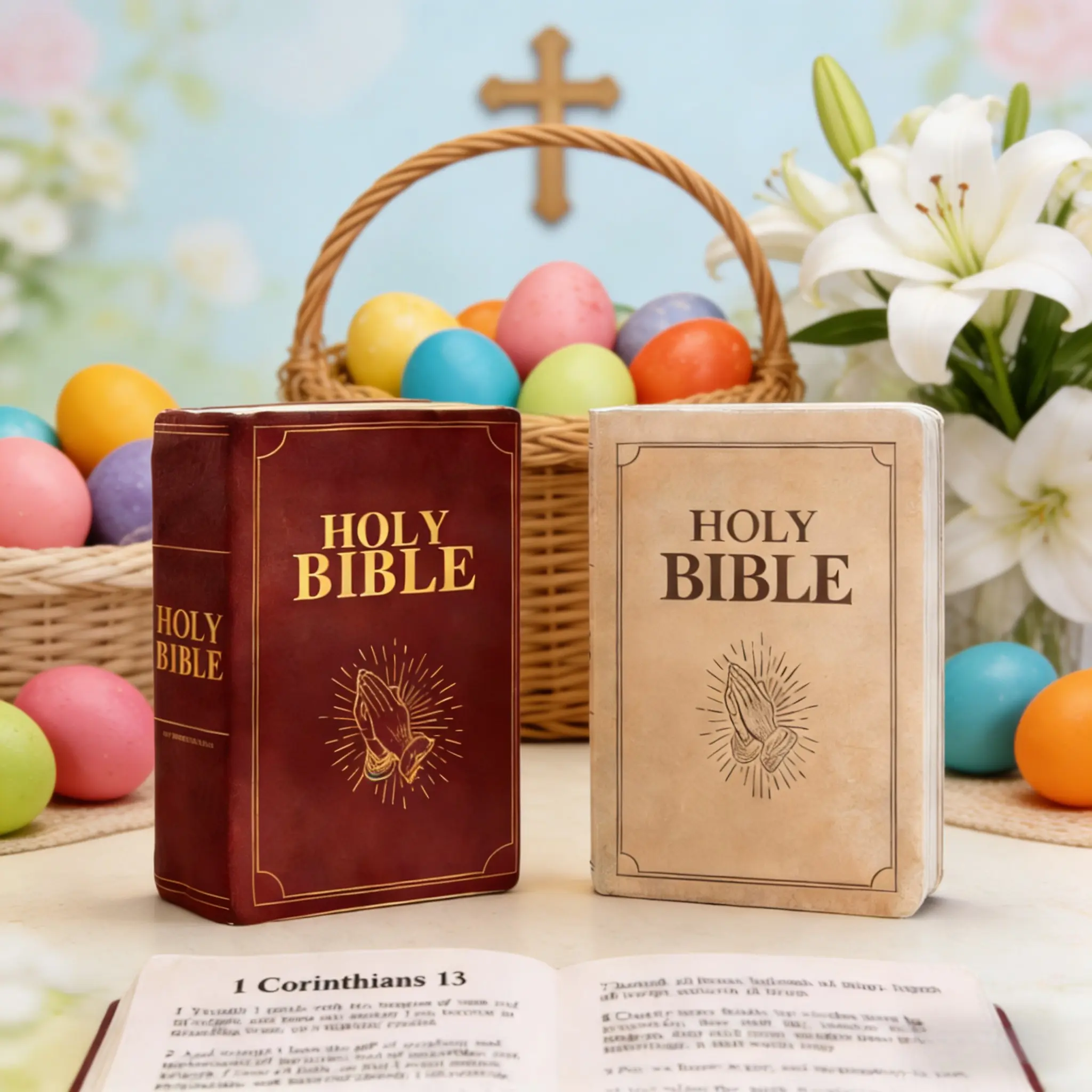 1pcs\2pcs\set Holy Bible Pillow Book Set, Set Options, Bible Verse Included, Corinthians Chapter 13 Song of Love, Easter Valentine Mother's Day Thanksgiving Gift for Girlfriend Colleague Senior, Gift for Colleagues, Gift for Seniors