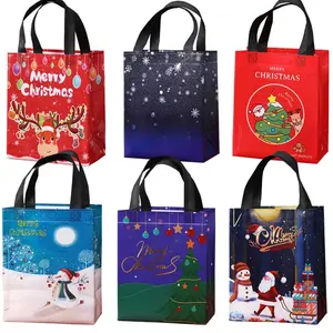 Christmas Gift Bags Non-Woven Christmas Bags Christmas Decorations for Home 2024 Navidad Natal Gifts New Year 2025 Packing Bag