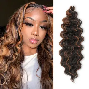 Authentic Synthetic Hair Crochet Braids 6X Ocean Wave 20"