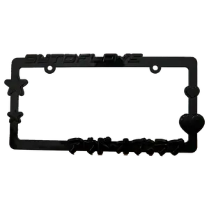 OUT OF LOVE OXL "y2k!" Plate Frame (Black) - Black with Black Colorway