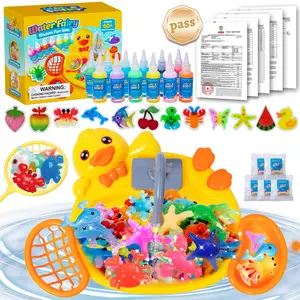 JOYSPOT Magic Water Elf Toy set With Yellow Duck Pool, Magic Gels, Molds Suitable for Imaginative Play, Birthday gifts, Party Favors, Non-toxic safe and Family-Friendly DIY STEM Projects to Creat Water Pets for Kids