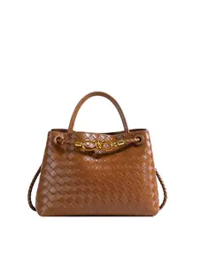Women's Elegant Plaid Embossed Handbag, Fashionable Large Capacity Shoulder Bag for Work & Daily Used, Casual Trendy Versatile High-quality Daily Commuting Bag, Elegant Commuter Bag