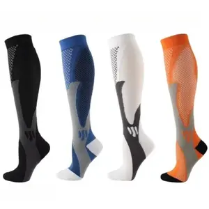 Compression Socks Men Women Sports Basketball Running Calf High Long Athletic Crew Breathable Cotton 4 Pack 6 Pack Magic Socks Unisex