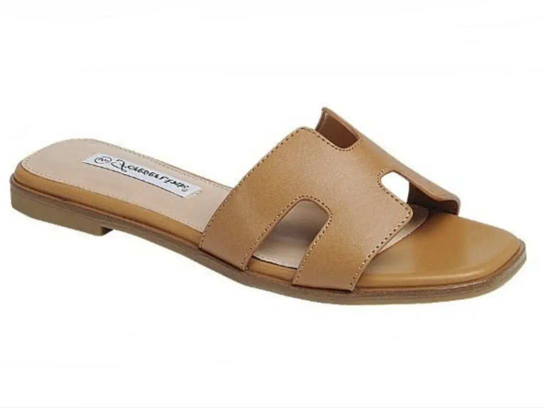 Forever Main Comfort Collection H-Band Flat Slide Sandal Women Casual Shoe Summer Dress